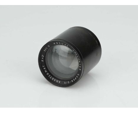 A Dallmeyer Super Six f/1.9 3" Projection Lens, A Dallmeyer Super Six f/1.9 3" Projection Lens,serial no. 495032, body, G-VG,