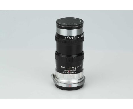 A Nikon Nikkor-Q f/3.5 135mm Lens, A Nikon Nikkor-Q f/3.5 135mm Lens,external bayonet mount, black, serial no. 274997, body, 