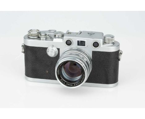 A Sears Roebuck Tower 35 Rangefinder Camera, A Sears Roebuck Tower 35 Rangefinder Camera,chrome, serial no. 50648, with Canon