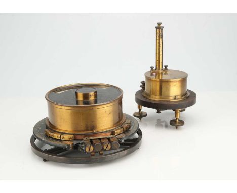 Two Brass Galvanometers, Two Brass Galvanometers,including a large Universal Galvanometer by Siemens &amp; Halske A.G. on a l