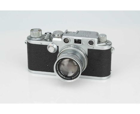 A Leica IIIf Rangefinder Camera, A Leica IIIf Rangefinder Camera,chrome, serial no. 566311, with Leitz Summicron f/2 50mm len