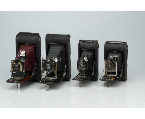 A Selection of Four Kodak Folding Cameras, A Selection of Four Kodak Folding Cameras,including a No.3 A Folding Pocket Kodak,