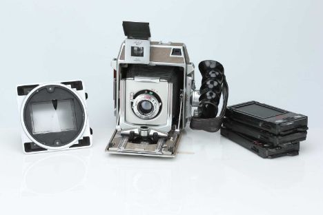 A Linhof Super Technika IV Rangefinder Camera, A Linhof Super Technika IV Rangefinder Camera,body G-VG, some areas of leather