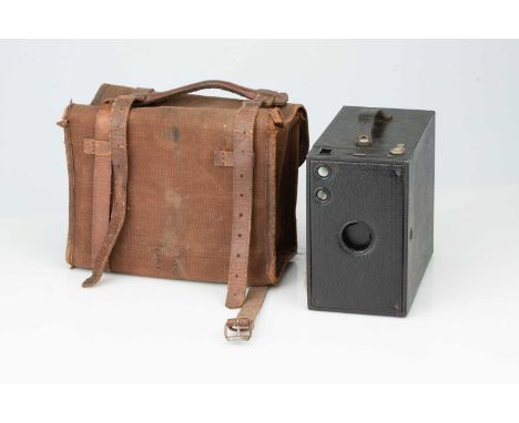 A Kodak Canada No. 2-C Brownie, A Kodak Canada No. 2-C Brownie,black, with carry case,