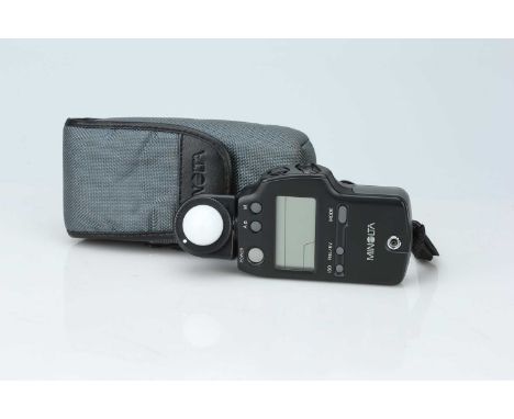 A Minolta Auto Meter IV F Digital Light Meter, A Minolta Auto Meter IV F Digital Light Meter,black, with makers pouch, untest