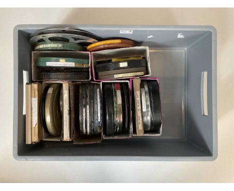Film Reels Cartoons Film Reels CartoonsA collection of vintage 9.5 mm film reels including Mickey's Big Adventure, Mickey in 