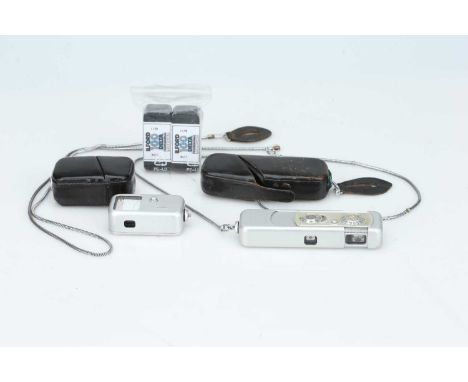 A Minox III Subminiature Camera, A Minox III Subminiature Camera,chrome, body G, shutter working, slow speeds sporadic, with 