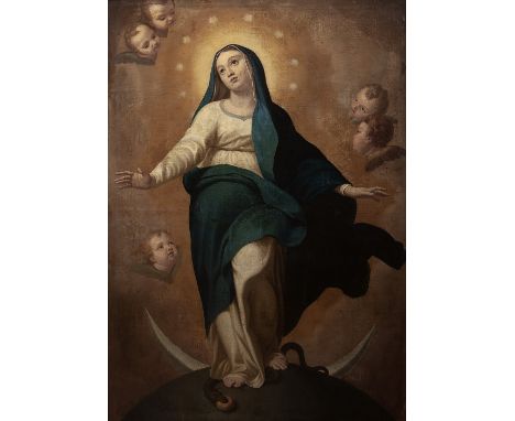 Circle of ANTON RAPHAEL MENGS (Aussig, Ústi nad Labem, Czech Republic, 1728-Rome, 1779)"Immaculate Conception.Oil on canvas.P