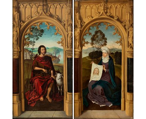 Flemish school, 19th century. CCopy of part of the triptych of by Jan Floreins (1479), by HANS MEMLING (Seligenstadt, c.1423/