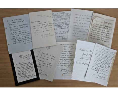 10 variety of vintage ALS. Signature by M. L. Haskins. Signature by George Adam Smith. Plus, others. Good condition.  All aut