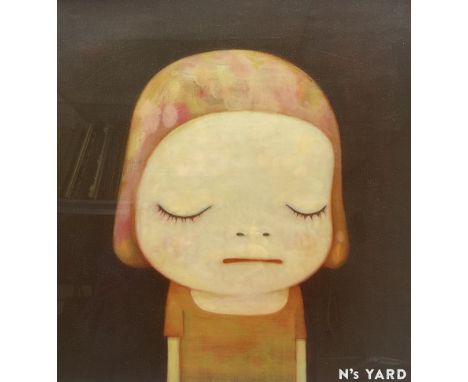 Yoshitomo Nara (Japanese 1959-): 'Dead of Night', offset lithograph, inscribed verso 37cm x 34cm 
