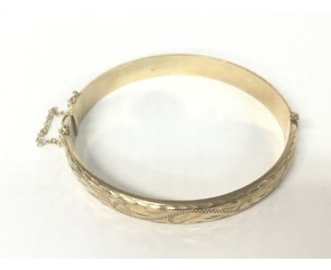 9ct hallmarked Gold bangle