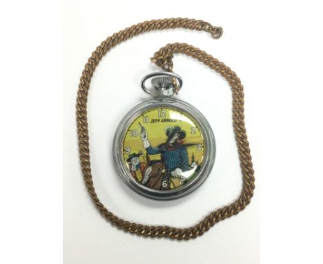 An Ingersoll Eagle Comics Jeff Arnold automaton watch.