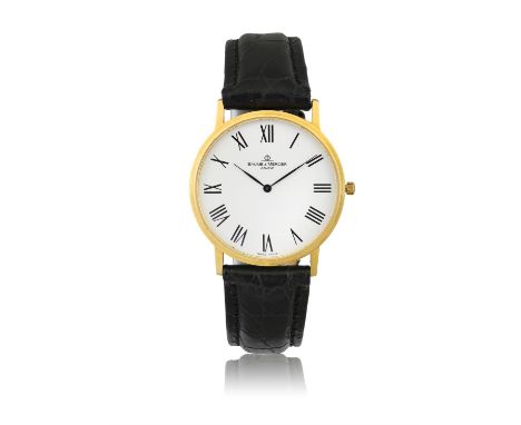 BAUME ET MERCIERREF MVO45088, ULTRA-SLIM, 18K YELLOW GOLDA fine and elegant 18K yellow gold quartz wristwatch.Year : C. 1990 