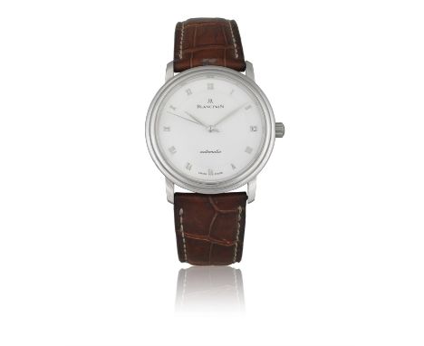 BLANCPAINREF. 1151, AUTOMATIC, ULTRA SLIMAn elegant and well preserved stainless steel self-winding wristwatch with date Year