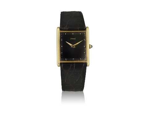 PIAGET REF. 9294, 18K YELLOW GOLD, TANK CLOUS DE PARISA fine, elegant 18K yellow gold, manual-winding wristwatchYear : C. 197