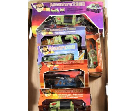 6x 1970s Matchbox Adventure 2000 Series. K-2001, Raider Command. K-2002, Flight Hunter. K-2003, Crusader. K-2004, Rocket Stri