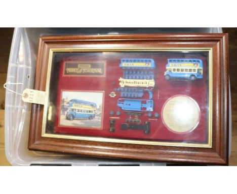 65 Matchbox Models of Yesteryear. Commercial vehicles, light vans, trams, cars, steam wagons, etc. All in maroon boxes. One L