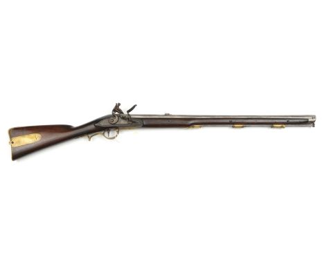 A rare .65” 1776 type Volunteer military flintlock rifle, by Morris (Birmingham) c 1800, 44” overall, octagonal twist barrel 