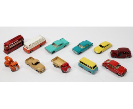 9 Matchbox Series. 17, Austin Taxi. 26, ERF Cement Mixer. 31, Lincoln Continental, 33, Ford Zephyr Six. 40, Bedford Tipper. 5