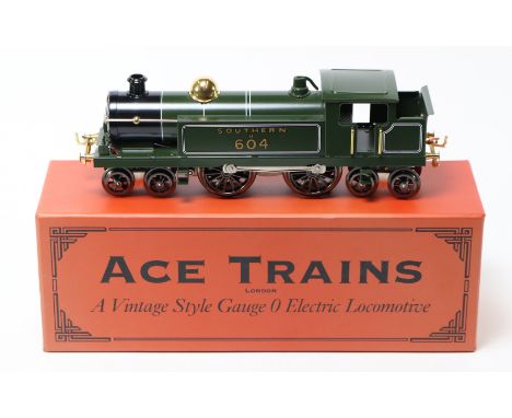 An Ace Trains electric O gauge Southern Railway 4-4-4T locomotive (ESG/1). For 3-rail running. No.604, in lined green livery.