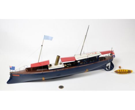 A live steam model steam launch by Marten &amp; Howes. A well constructed and detailed kit-built ship containing a single cyl