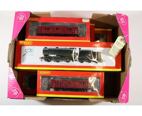 Small quantity of Hornby Railways. A BR Class Q1 0-6-0 tender locomotive, R.2344A, in unlined weathered black livery, RN33006