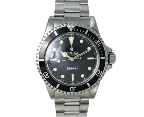 ROLEX Vintage Submariner No Date "Meters First", Ref. 5513. Armbanduhr. Ca. 1967. Edelstahl. Automatik-Werk Kaliber 1520. Ser