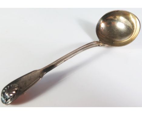 George IV Silver Shell Pattern Sauce Ladle, London 1825, WC