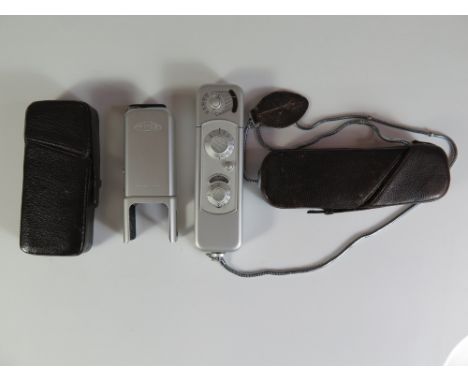 A Minox Subminiature Camera with flash