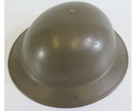 WWII Brodie Helmet and gas mask