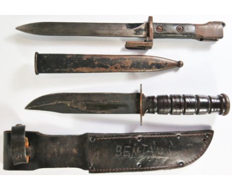 Camillus MIL-K-20277 Sheath Knife and Mauser? Bayonet