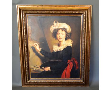 After Elizabeth Adams 'Portrait of Vigee Lebrun' 20th Century oil on canvas 98 x 77 cms 