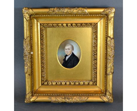 A 19th Century Portrait Miniature of George Keirnans 7 x 5.5 cms 