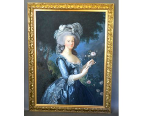 After Vigee Lebrun 'Portrait of Marie Antoinette' 20th Century oil on canvas 143 x 103 cms 