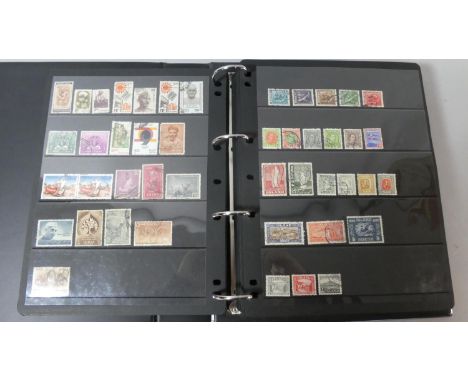 A Prinz Ring Binder Album Containing 60 Double Pages of Stamps, Countries G-K 