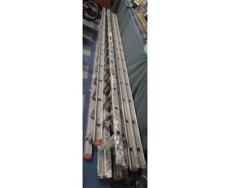 Two Extending Aluminum Ladders and a Single Aluminum Ladder 
