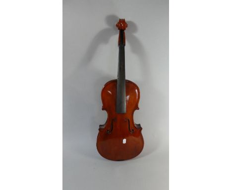 A Vintage Viola, Missing Strings, Frets etc, 69cm Long 