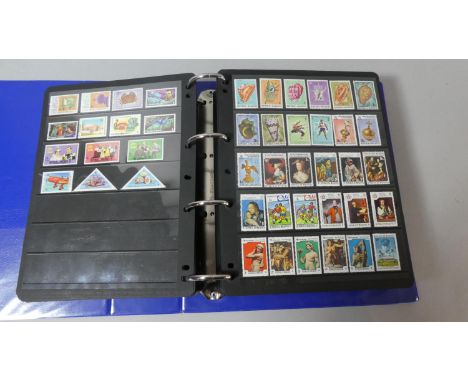 A Prinz Ring Binder Album Containing 70 Double Pages of Stamps, Countries K-P 