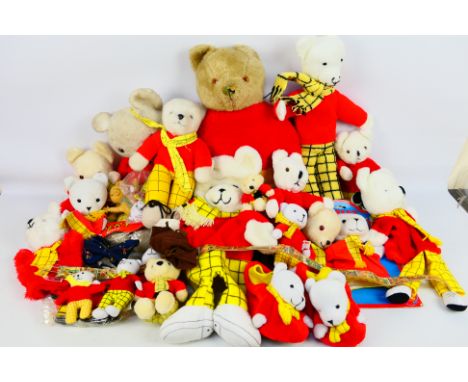 Golden Bear - McDonalds - Others - A mixed collection of loose Rupert the Bear soft toys and novelty items in a variety of si