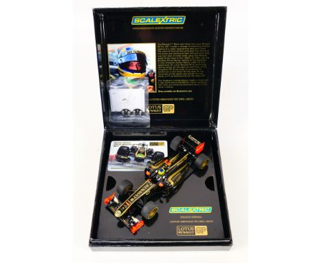 Scalextric - A boxed Scalextric Commemorative Limited Edition C3269A 'Bruno Senna Lotus Renault GP R31 2011 slot car. The mod
