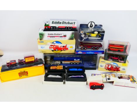 Corgi - Diecast - 15 diecast vehicles in varying scales to include 1/50 scale Gulf tanker, loose in display case, CC10506 ERF