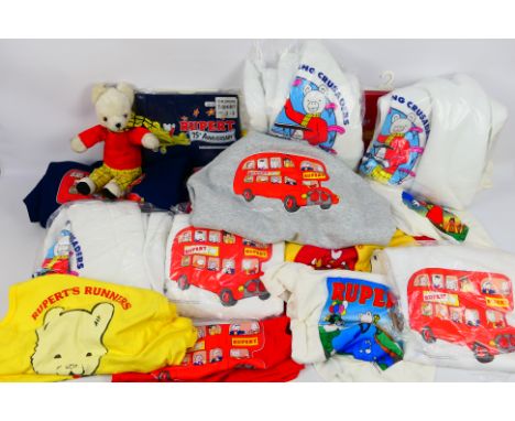 Screen Stars - Jeepers - Others - A collection of Rupert the Bear themed children's and adult clothing - mainly T-shirts, swe