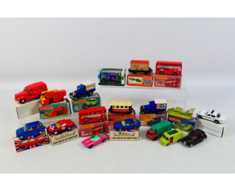Matchbox - Corgi - Husky - A boxed and unboxed group of diecast model vehicles, including Matchbox Superfast #51 Combine Harv
