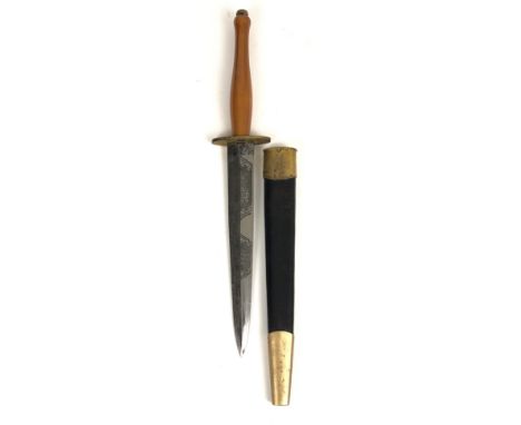 Tom Beasley Fairbairn and Sykes Fighting knife  A rare example of the early post-war de luxe Fairbairn and Sykes fighting kni