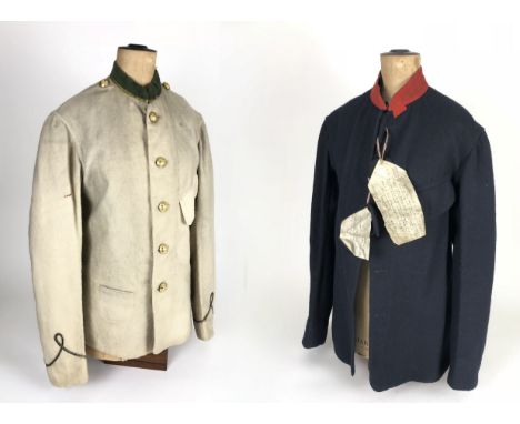 2 Victorian Canadian Nova Scotia Volunteer Artillery Sealed Pattern Uniform Tunics A very rare pair of tunics. The first tail
