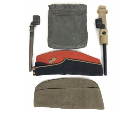 WW2 German Military Gas Cape and Bayonets etc.  A good example of the German military gas cape contained in original bag (Not