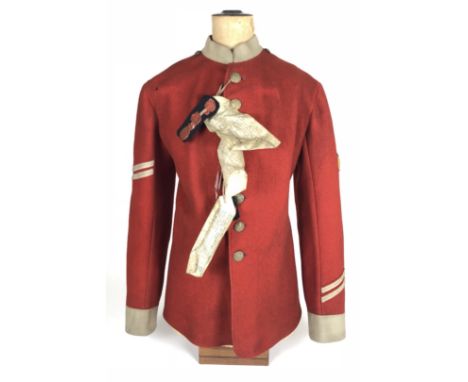 Victorian 1881 British Army Sealed Pattern Scarlet Kersey Other Ranks Frock Tunic.  A rare example of the Board of Ordnance w