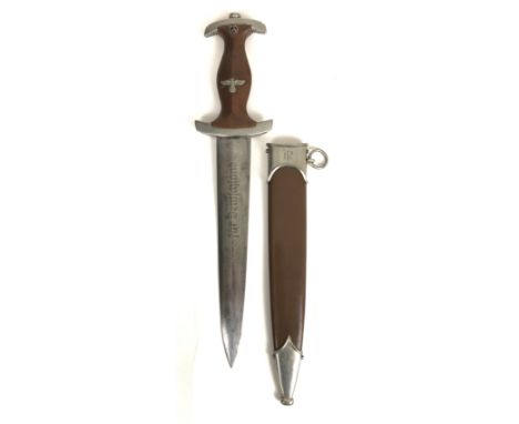 German Third Reich SA Group Nordmark Stormtrooper's peronalised dagger by Emil Voos, Solingen. Good scarce Silver Wedding exa