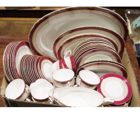 Extensive Royal Worcester Regency part dinner and tea service&nbsp;(1 box plus)&nbsp;